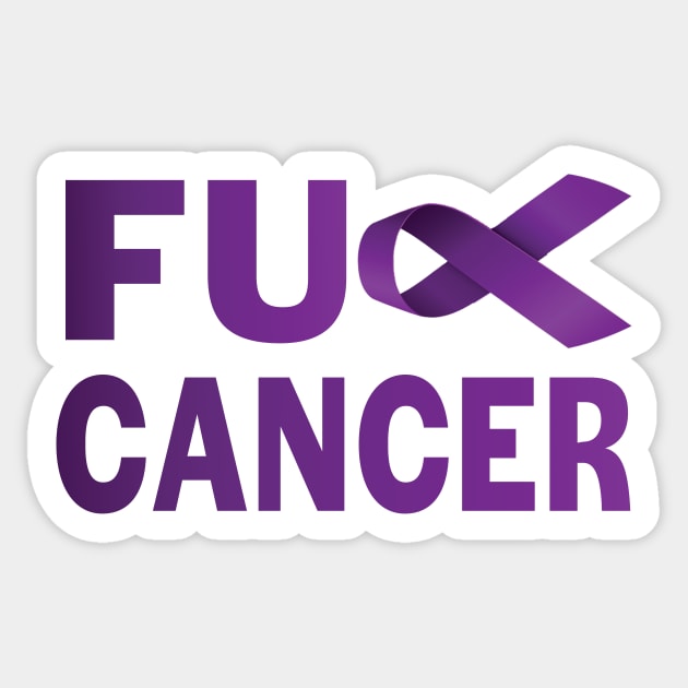 Fuck Pancreatic Cancer Sticker by treszure_chest
